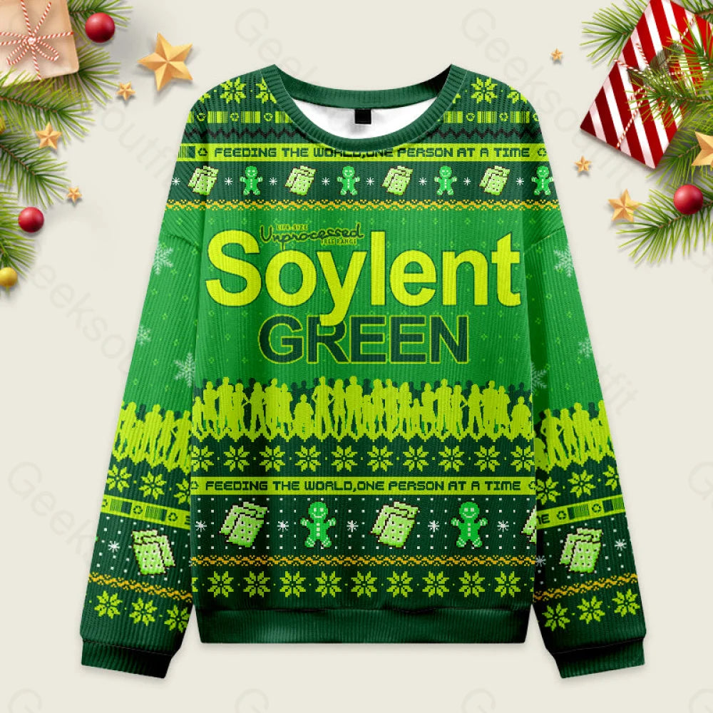 Soylent Green Ugly Christmas Sweater Men??s Style-S
