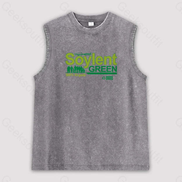 Soylent Green Unisex Washed Tank Grey / S