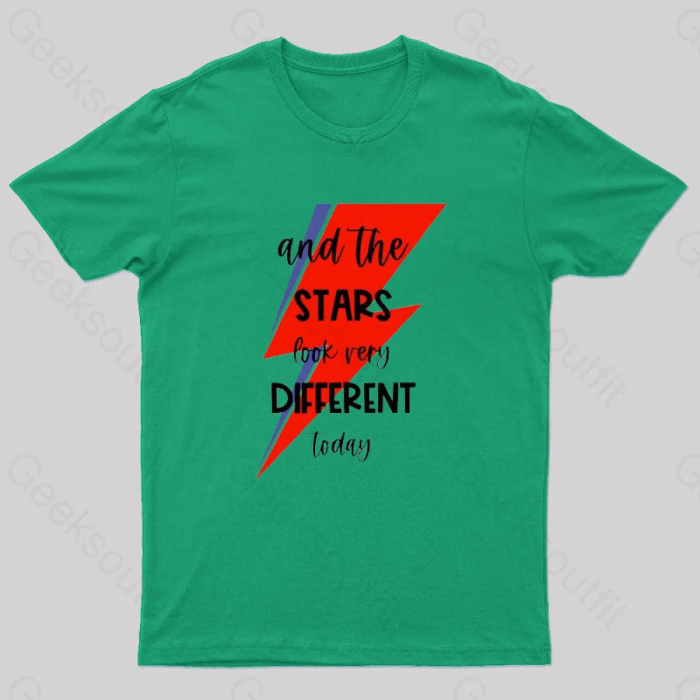 Space Oddity Rock Alternative T-Shirt Green / S