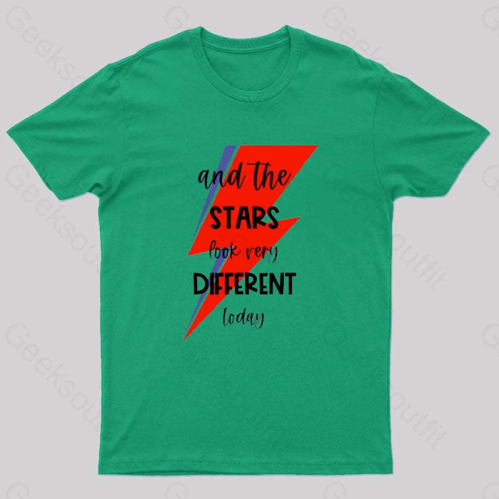 Space Oddity Rock Alternative T-Shirt Green / S