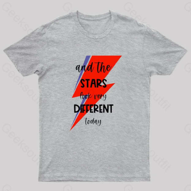 Space Oddity Rock Alternative T-Shirt Grey / S