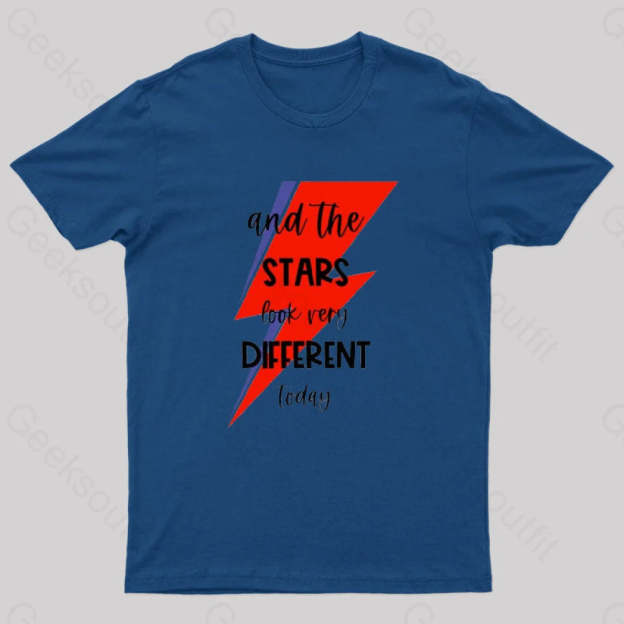Space Oddity Rock Alternative T-Shirt Navy / S