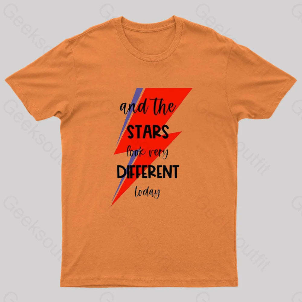 Space Oddity Rock Alternative T-Shirt Orange / S