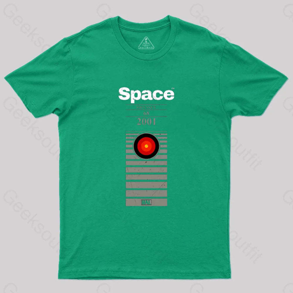 Space Odyssey 2001 T-Shirt Green / S