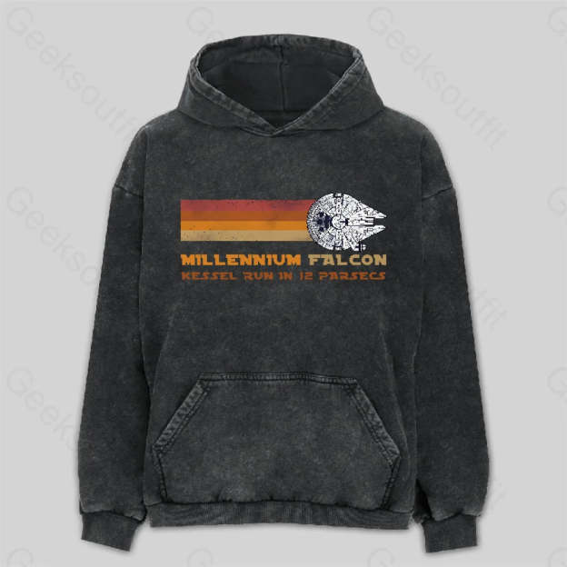 Space Ship Washed Hoodie M