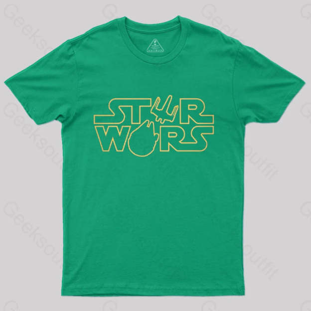 Space Si-Fi T-Shirt Green / S