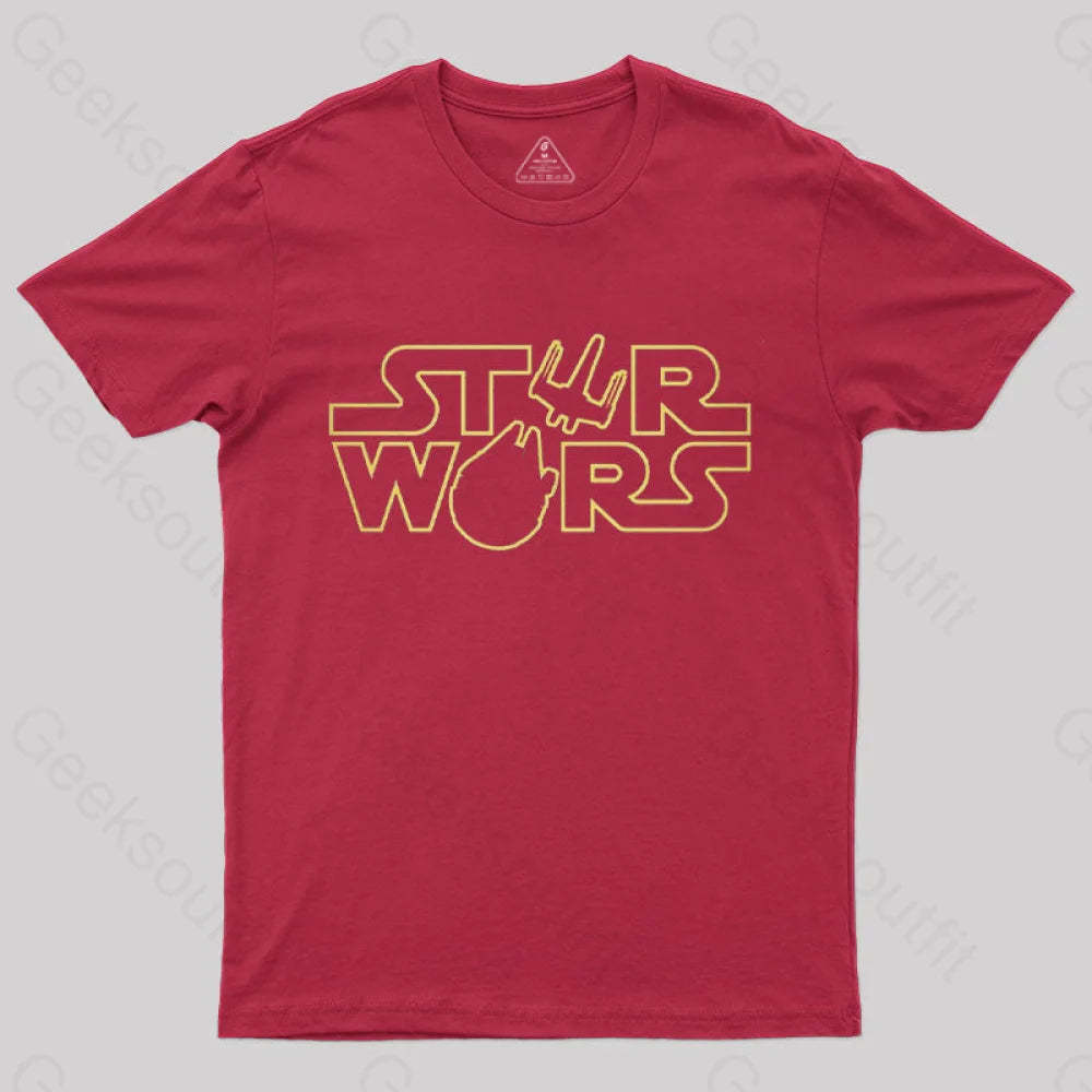 Space Si-Fi T-Shirt Red / S