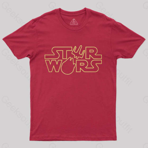 Space Si-Fi T-Shirt Red / S