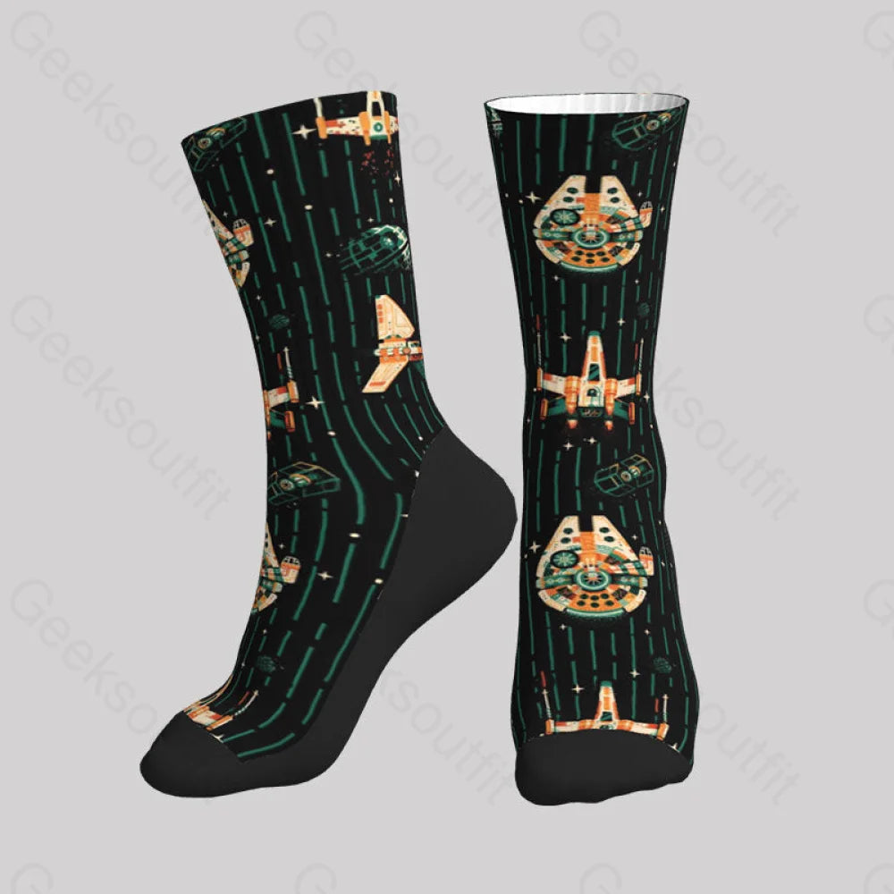 Space Stripes Men’s Socks