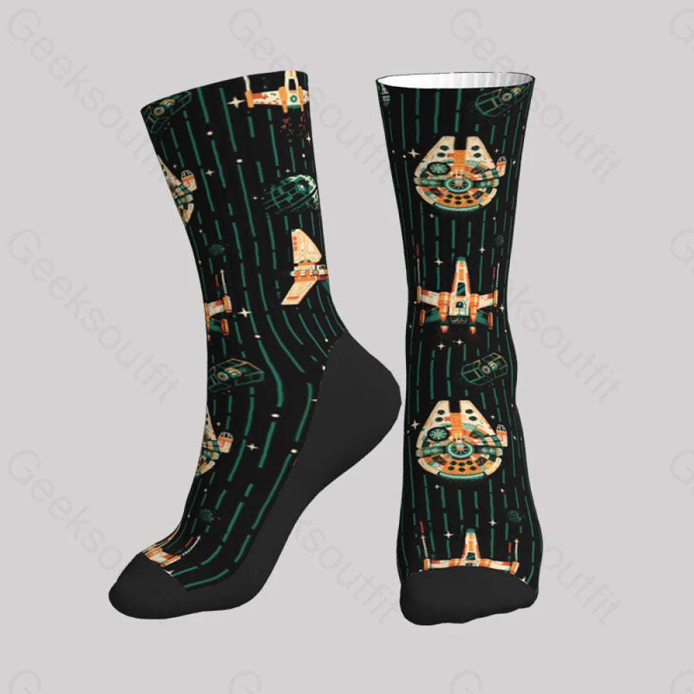 Space Stripes Men’s Socks