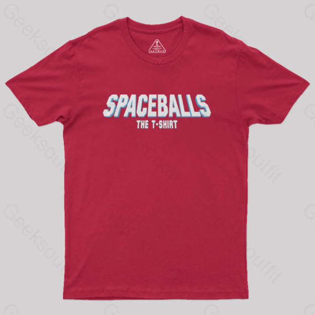 Spaceballs The T-Shirt Geek Red / S