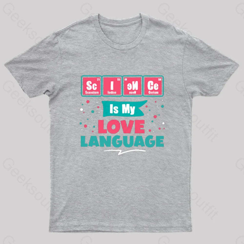 Speak Science To Me Nerd T-Shirt Grey / S