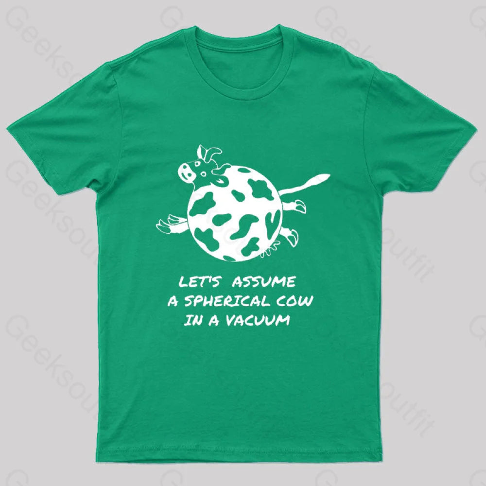 Spherical Cow Nerd T-Shirt Green / S