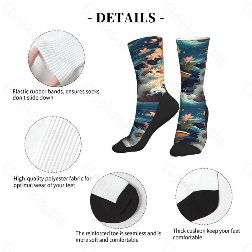 Splash And Cat Men’s Socks