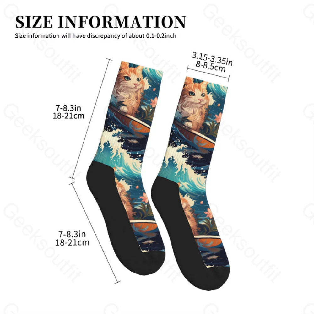 Splash And Cat Men’s Socks