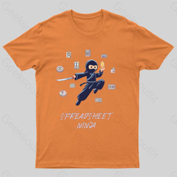 Spreadsheet Ninja T-Shirt Orange / S