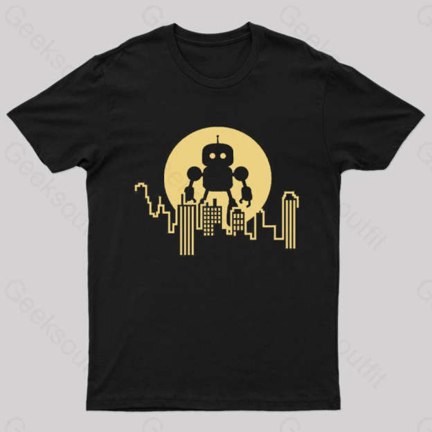 Standing Tall Over The City T-Shirt Black / S