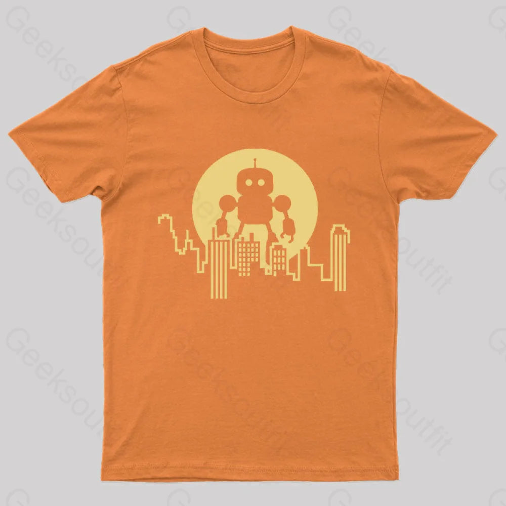 Standing Tall Over The City T-Shirt Orange / S