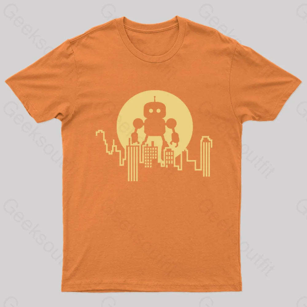 Standing Tall Over The City T-Shirt Orange / S