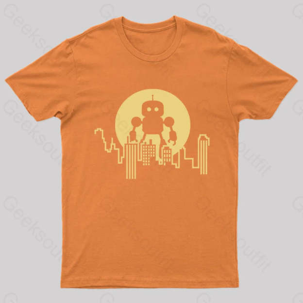 Standing Tall Over The City T-Shirt Orange / S