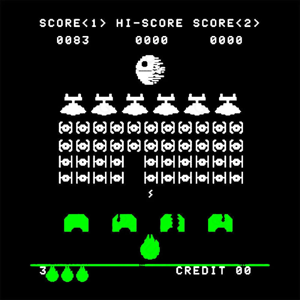 Star Invaders Geek T-Shirt