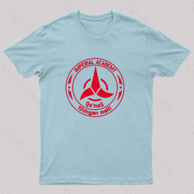 Star Trek Discovery Qo’nos Klingon Academy T-Shirt Light Blue / S