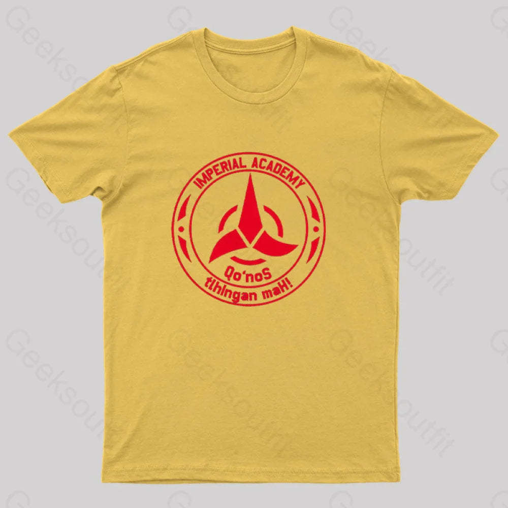 Star Trek Discovery Qo’nos Klingon Academy T-Shirt Yellow / S