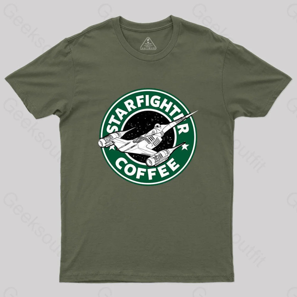 Starfighter Coffee T-Shirt Army Green / S