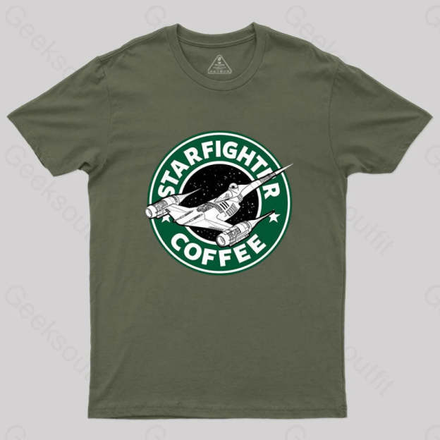 Starfighter Coffee T-Shirt Army Green / S