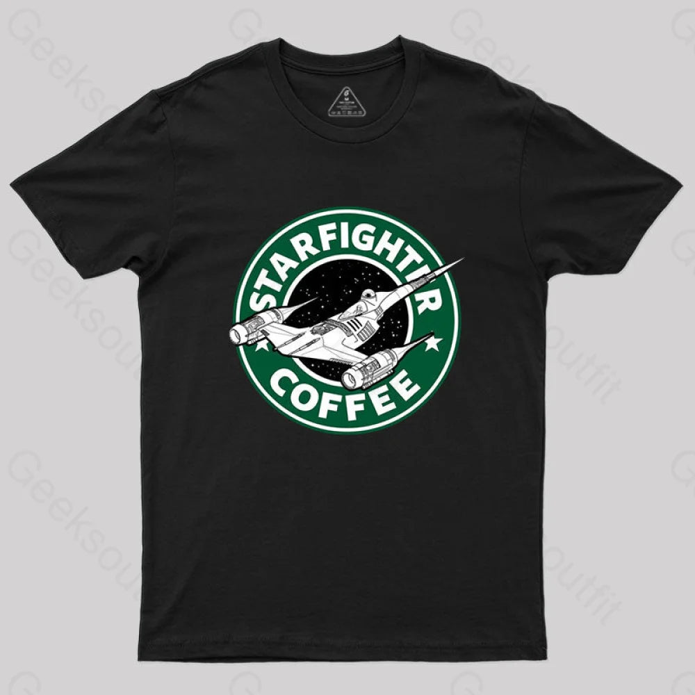 Starfighter Coffee T-Shirt Black / S