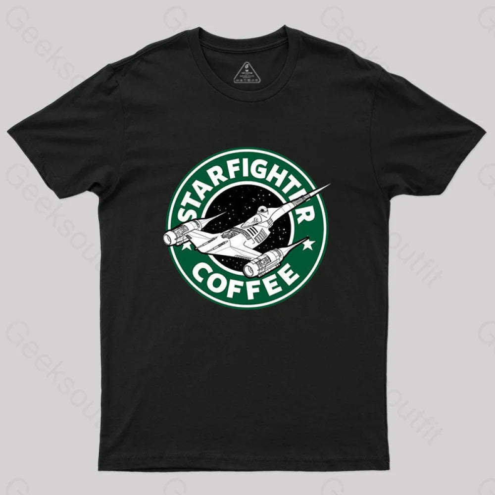 Starfighter Coffee T-Shirt Black / S