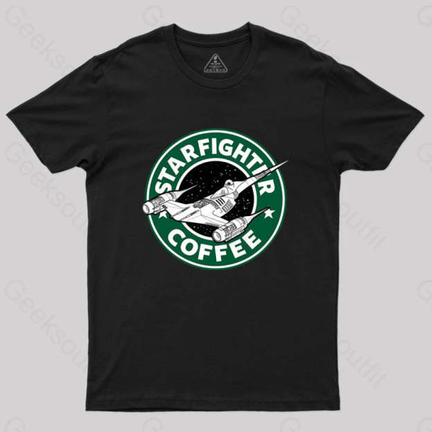 Starfighter Coffee T-Shirt Black / S