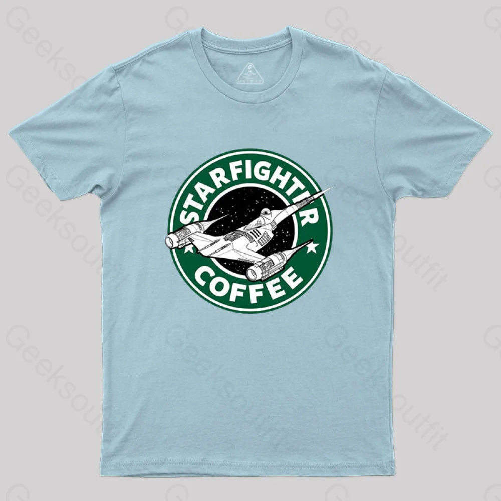 Starfighter Coffee T-Shirt Light Blue / S
