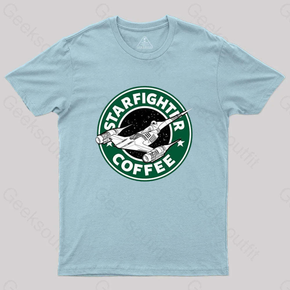 Starfighter Coffee T-Shirt Light Blue / S