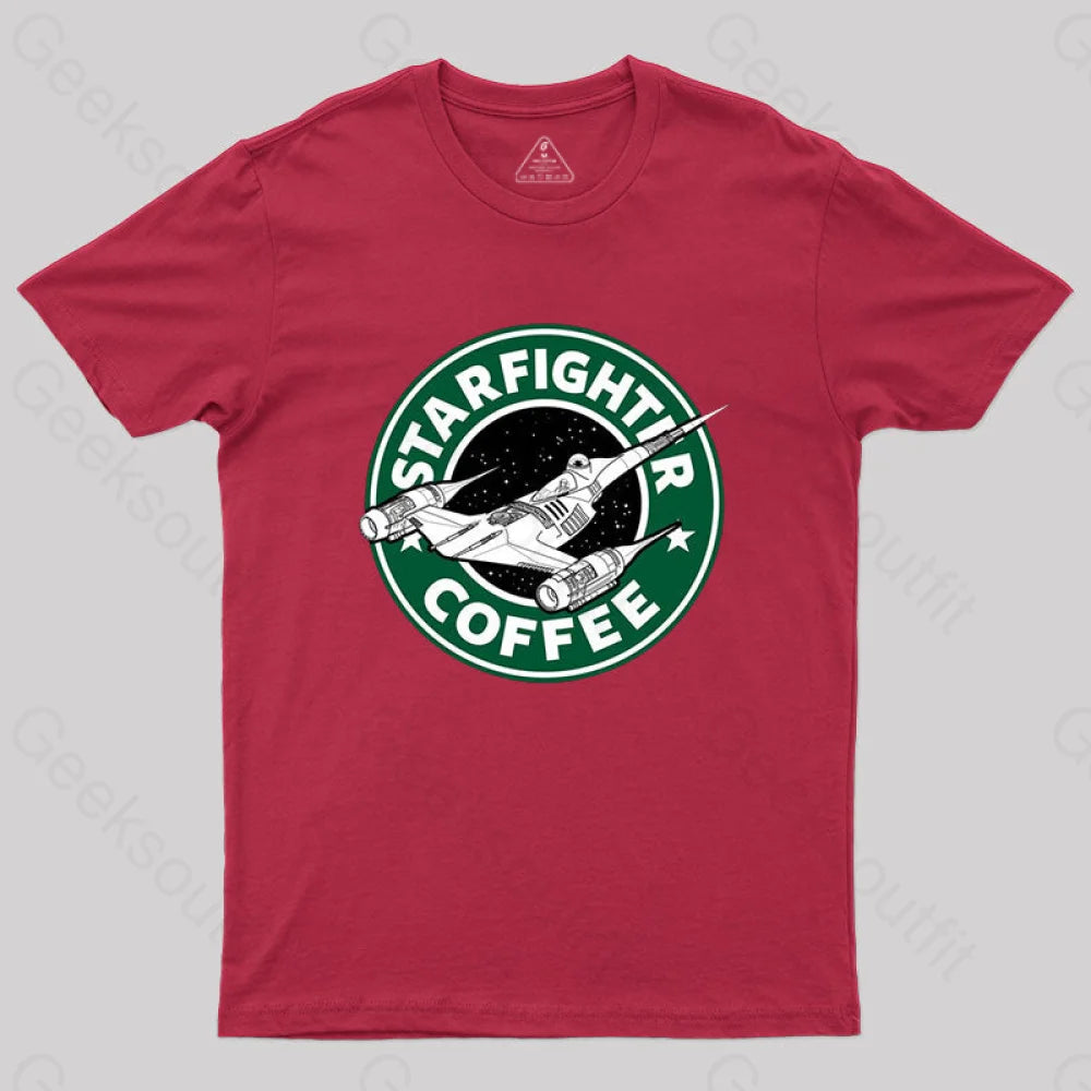 Starfighter Coffee T-Shirt Red / S