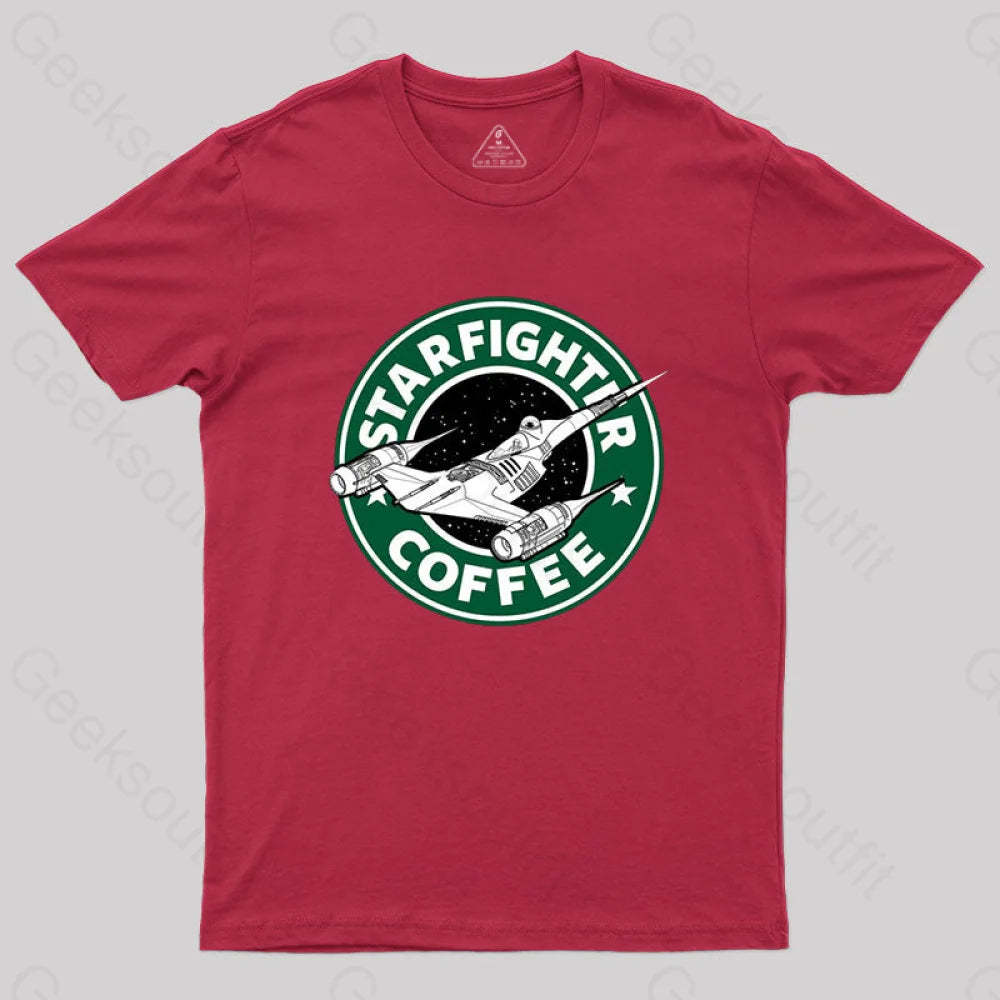 Starfighter Coffee T-Shirt Red / S