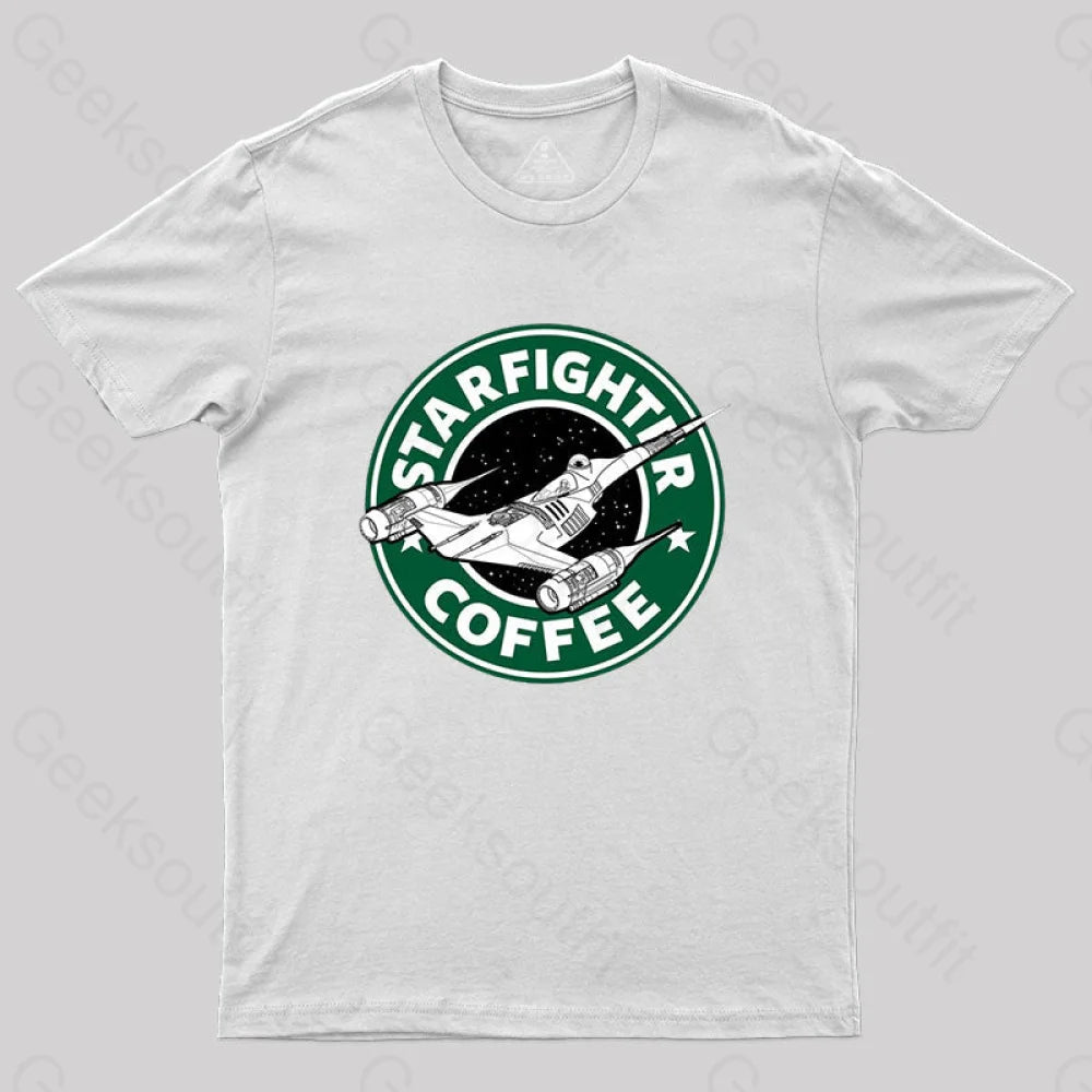 Starfighter Coffee T-Shirt White / S