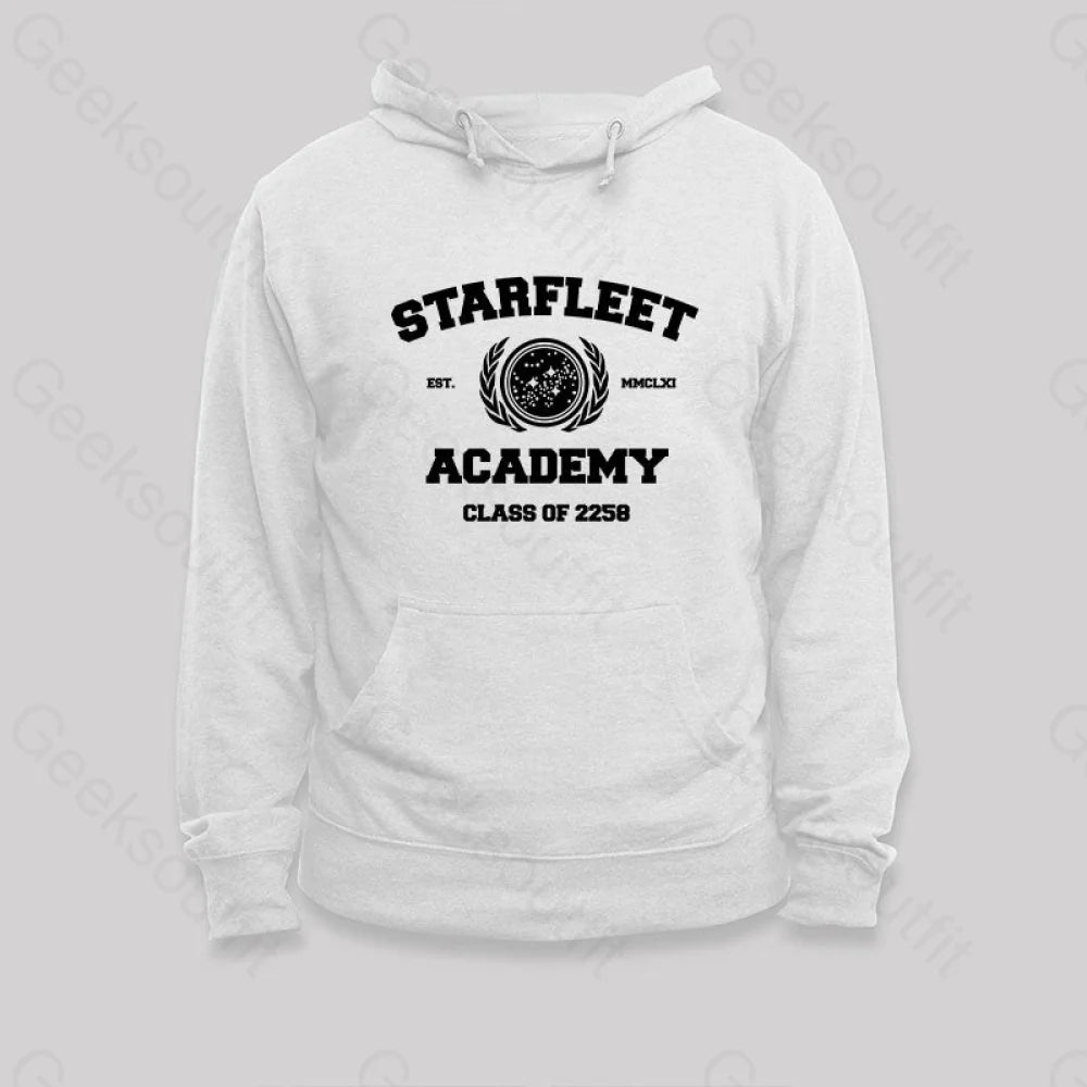 Starfleet Acadmey Class Of 2258 White Hoodie / S