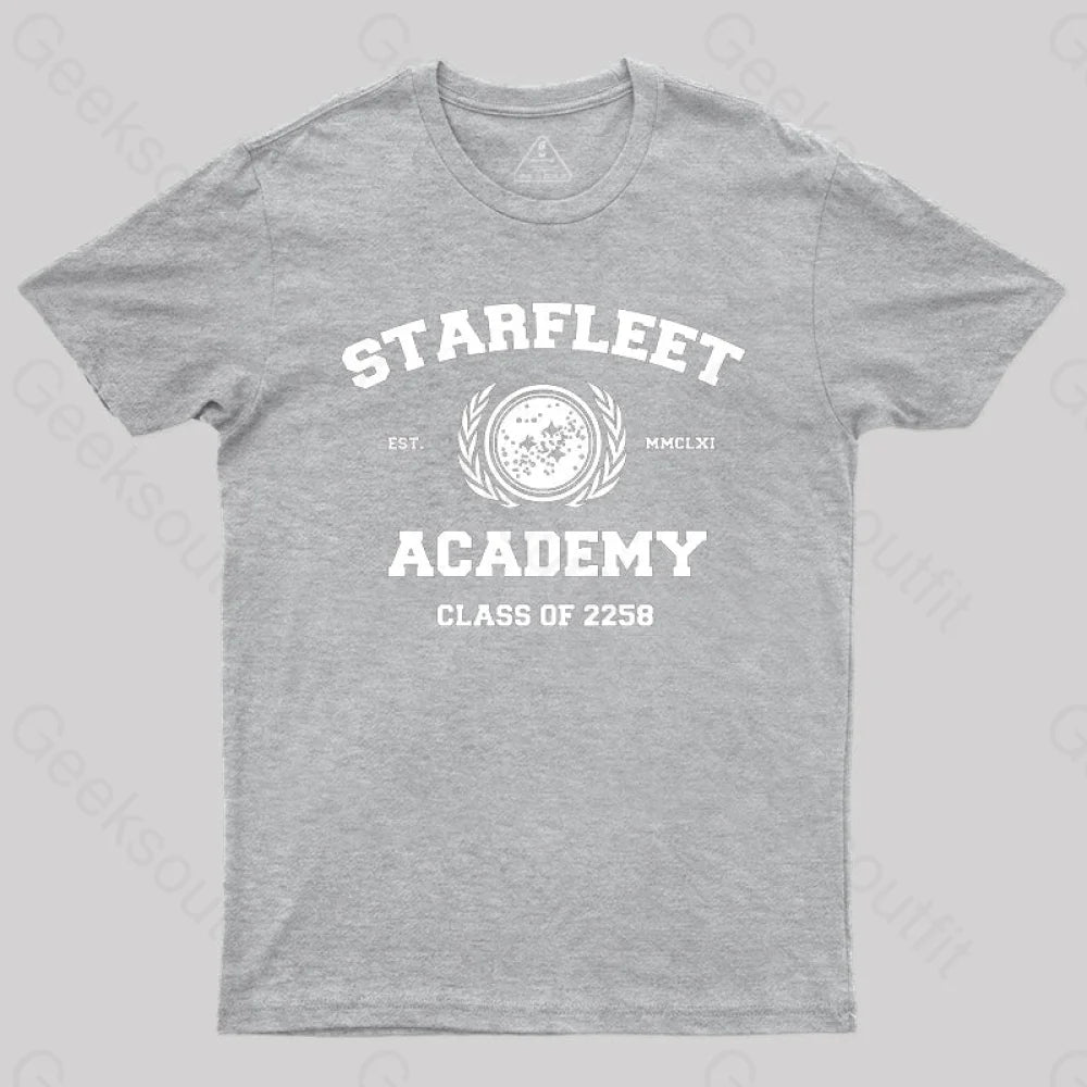 Starfleet Acadmey Class Of 2258 White T-Shirt Grey / S