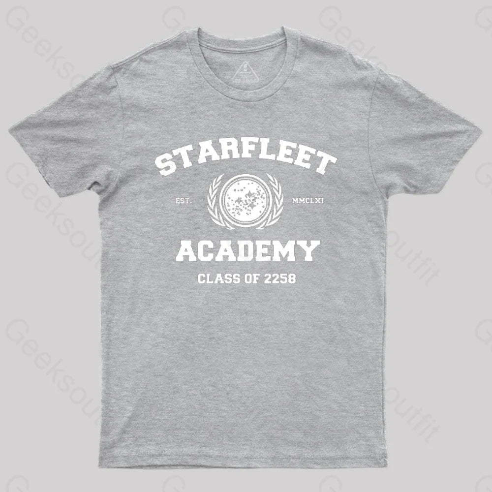Starfleet Acadmey Class Of 2258 White T-Shirt Grey / S