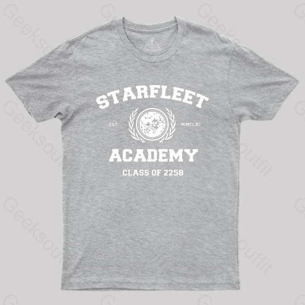 Starfleet Acadmey Class Of 2258 White T-Shirt Grey / S
