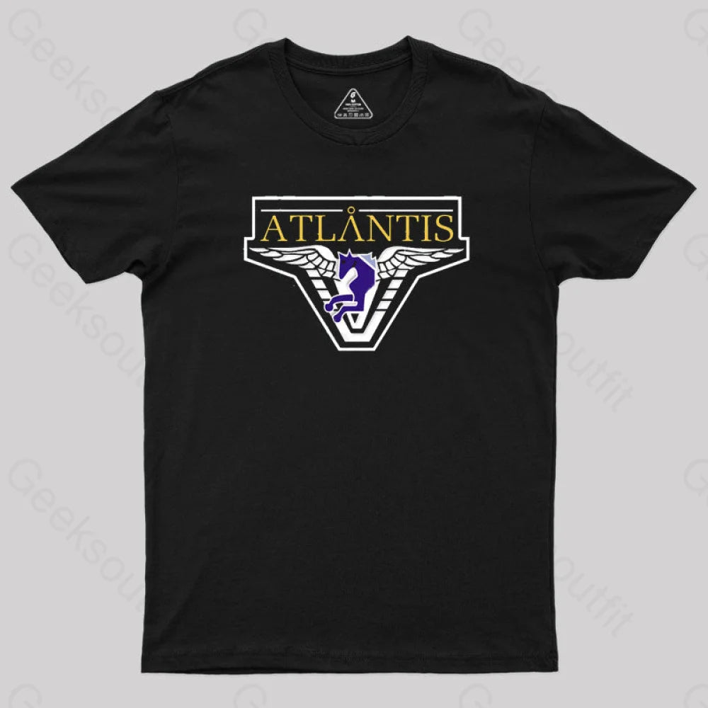 Stargate Atlantis T-Shirt Black / S