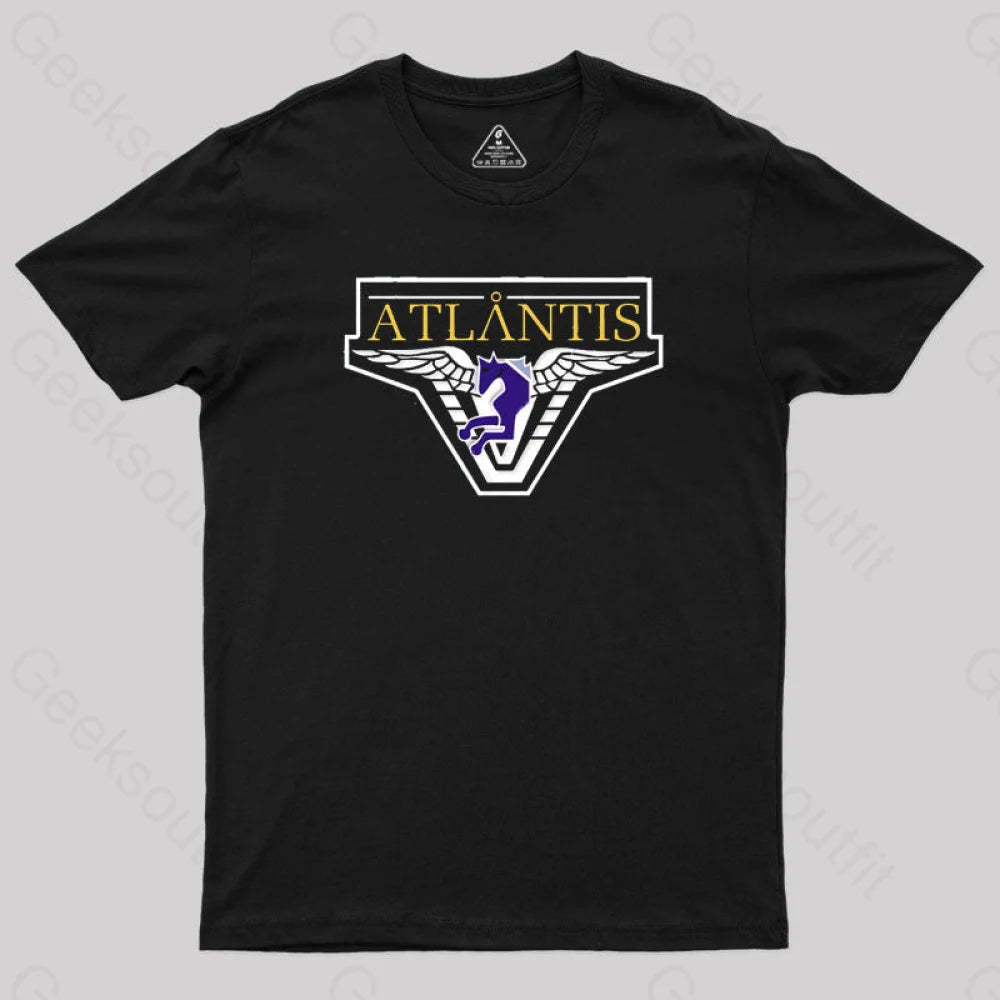 Stargate Atlantis T-Shirt Black / S