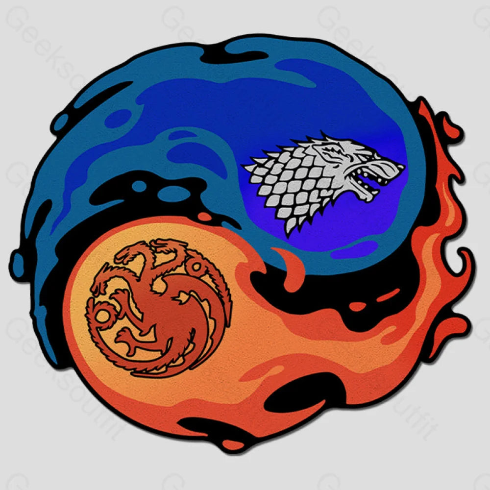 Stark And Targaryen Funny Diatom Rug