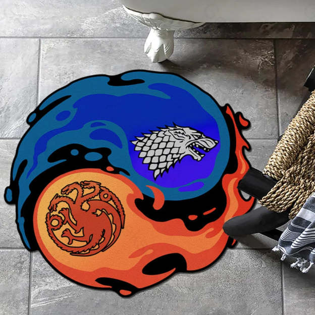 Stark And Targaryen Funny Diatom Rug 60Cm