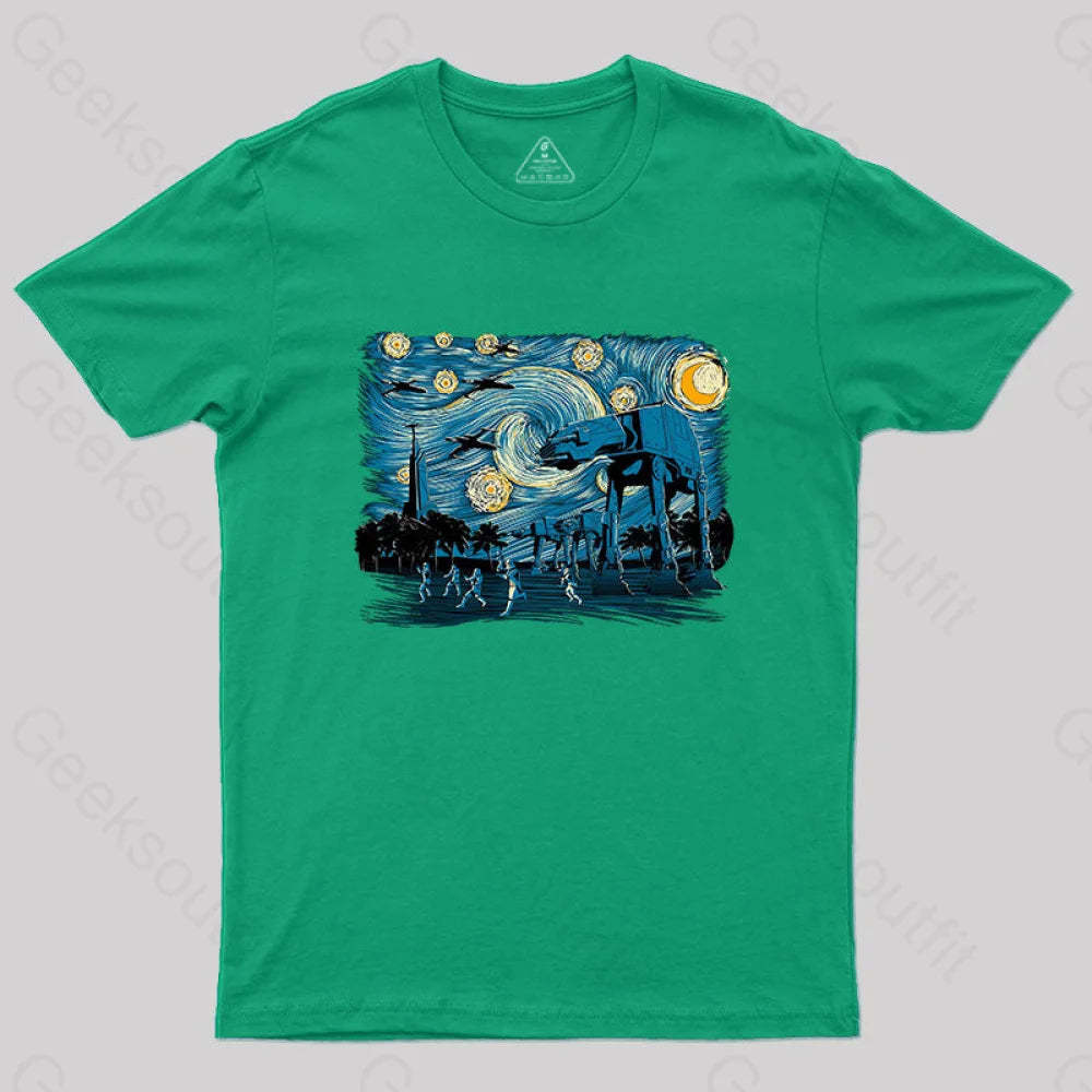 Starry Scarif T-Shirt Green / S