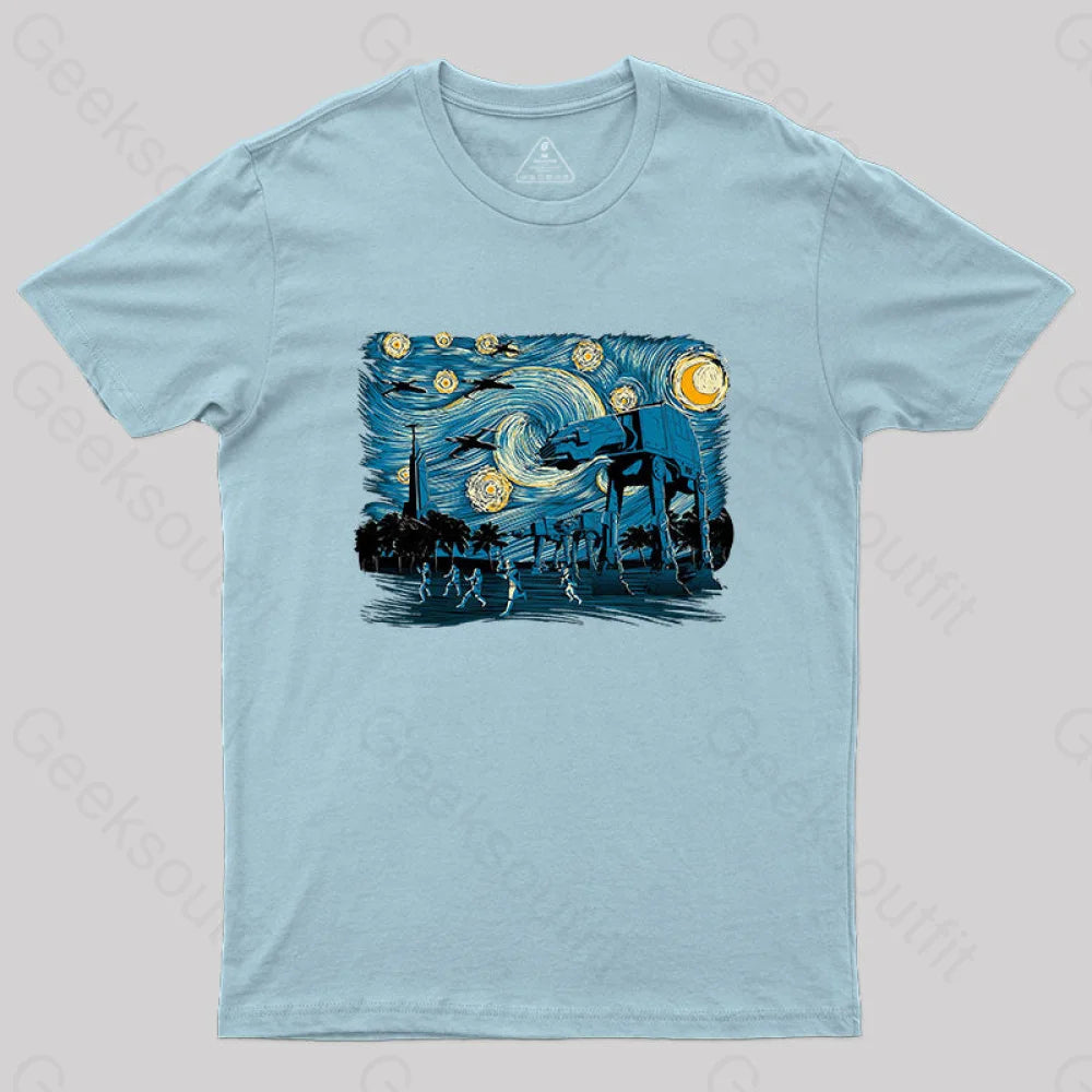 Starry Scarif T-Shirt Light Blue / S