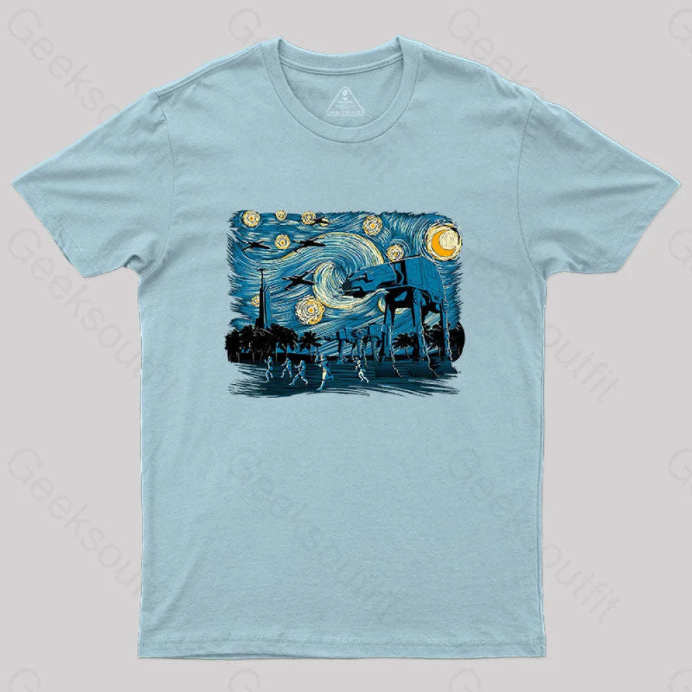 Starry Scarif T-Shirt Light Blue / S