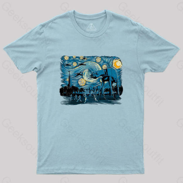 Starry Scarif T-Shirt Light Blue / S