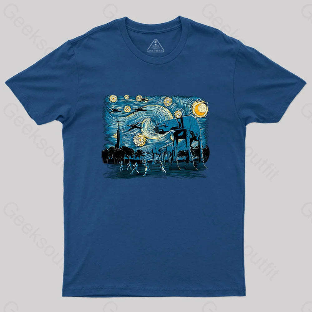 Starry Scarif T-Shirt Navy / S